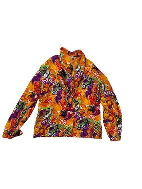 Impressions Of California Womens Size 6 Multicolor Floral Jacket USA Vintage